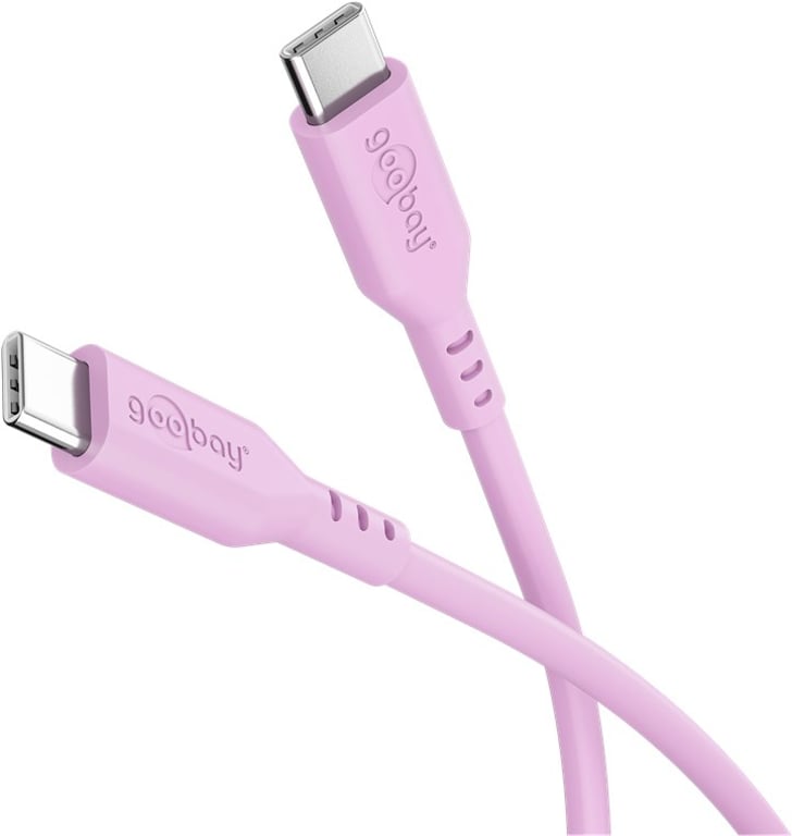 Goobay 77746 kabel USB USB 2.0 1,5 m USB C Różowy