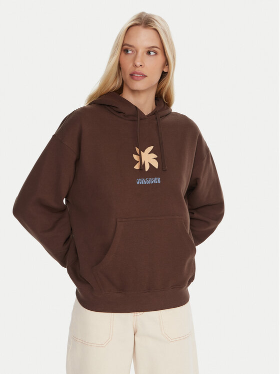 Quiksilver Bluza EQWFT03189 Brązowy Regular Fit