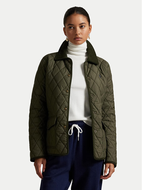 Polo Ralph Lauren Kurtka przejściowa 211965336001 Zielony Straight Fit