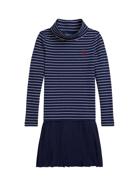 Polo Ralph Lauren Sukienka dzianinowa 312980676001 Granatowy Regular Fit
