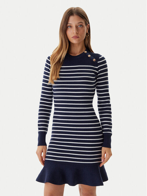 Guess Sukienka dzianinowa W5BK47 Z0422 Niebieski Regular Fit