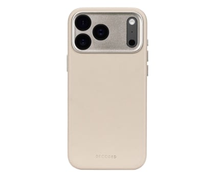 Decoded Leather Backcover, iPhone 17 Pro , Solid Clay