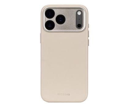 Decoded Leather Backcover, iPhone 17 Pro Max, Solid Clay