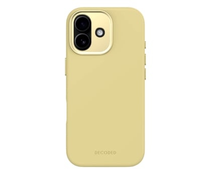Decoded AntiMicrobial Silicone Backcover, iPhone 17, Yuma Yellow