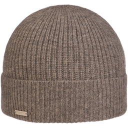 Czapka z Mankietem Sporty Kaszmir by Seeberger, szarobrązowy, One Size