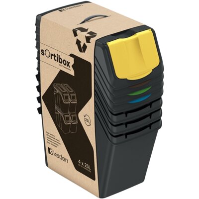 Kosz na śmieci KEDEN Sortibox ISWB25S4-S411 4x25L