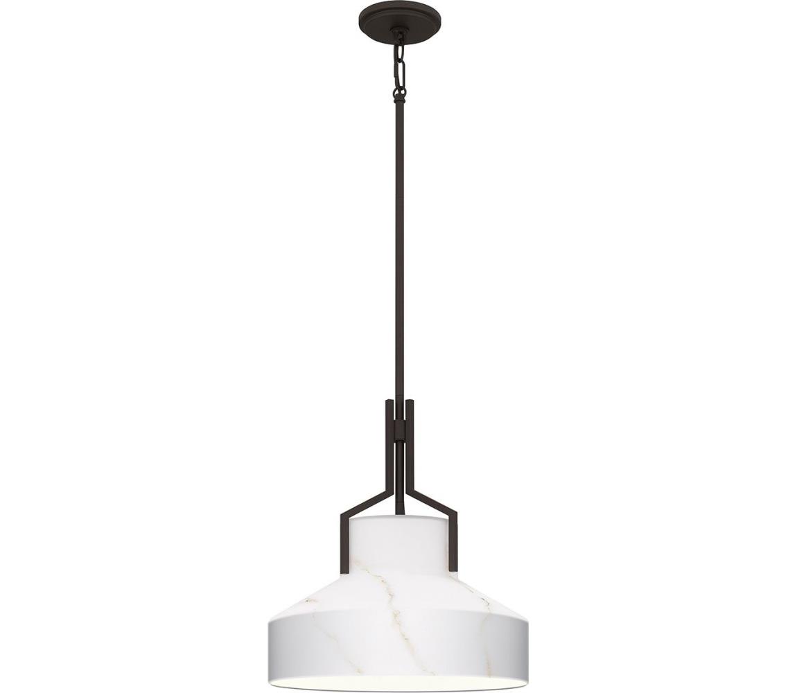 Quoizel QZ-BRECKEN-2P-OZ-ABG - Żyrandol BRECKEN 2xE27/60W/230V czarny/dekor marmuru