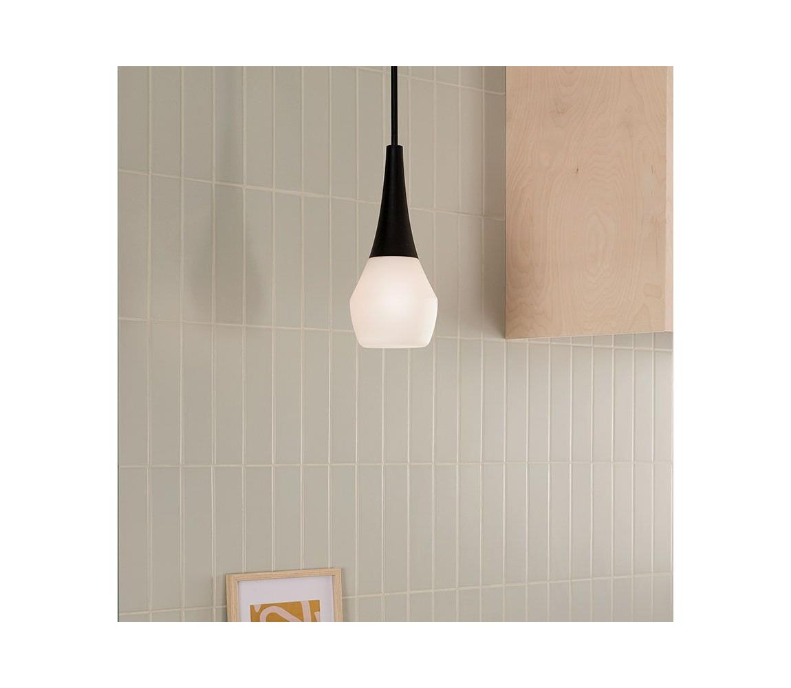 Kichler KL-DEELA-P-BK - Żyrandol na pręcie DEELA 1xE27/60W/230V śr. 17,8 cm czarny