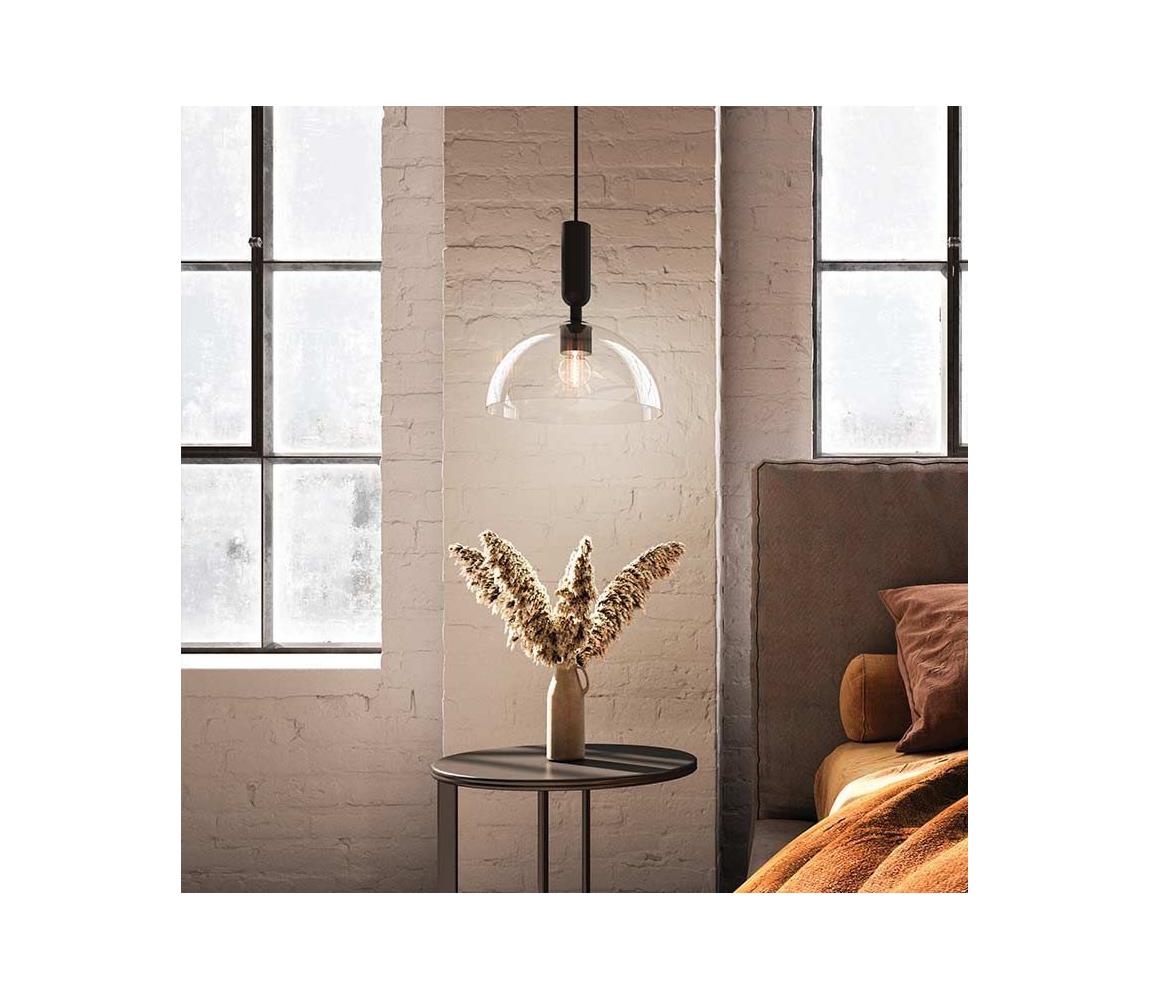 Alora Mood ALM-JUDE-P-MB-CL - Żyrandol na pręcie JUDE 1xE27/60W/230V czarny