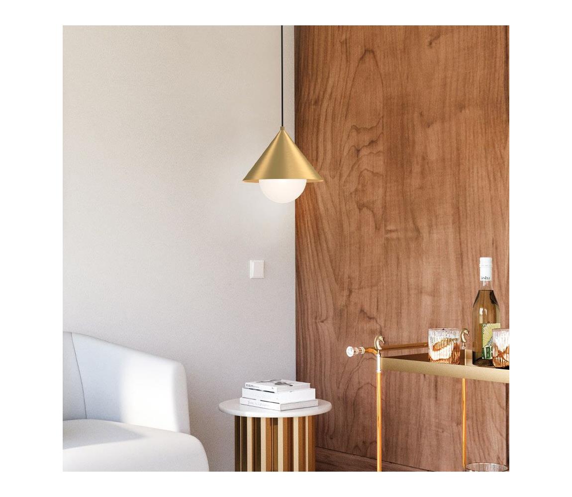 Alora Mood ALM-REMYCK-P-GD -Żyrandol na lince REMYCK 1xE27/60W/230V śr.34,3cm złoty