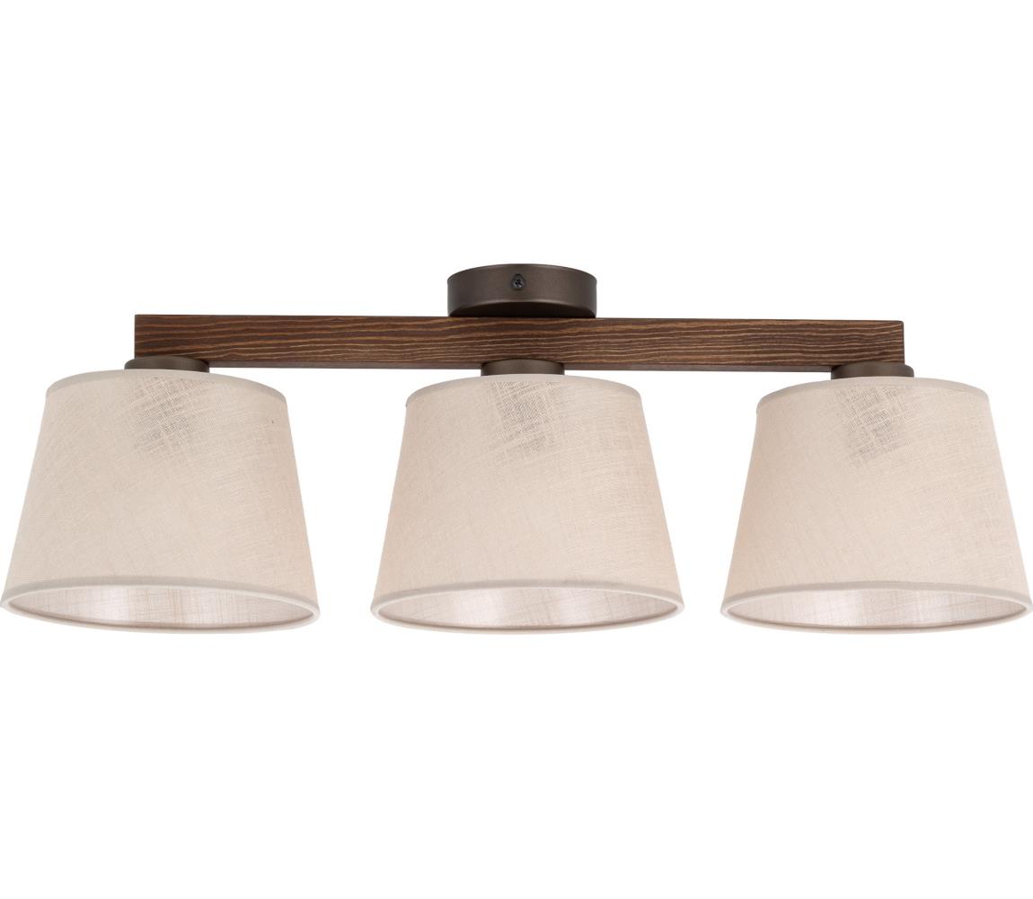 Brilagi - Przysufitowy żyrandol LATTE 3xE27/60W/230V sosna/beżowy