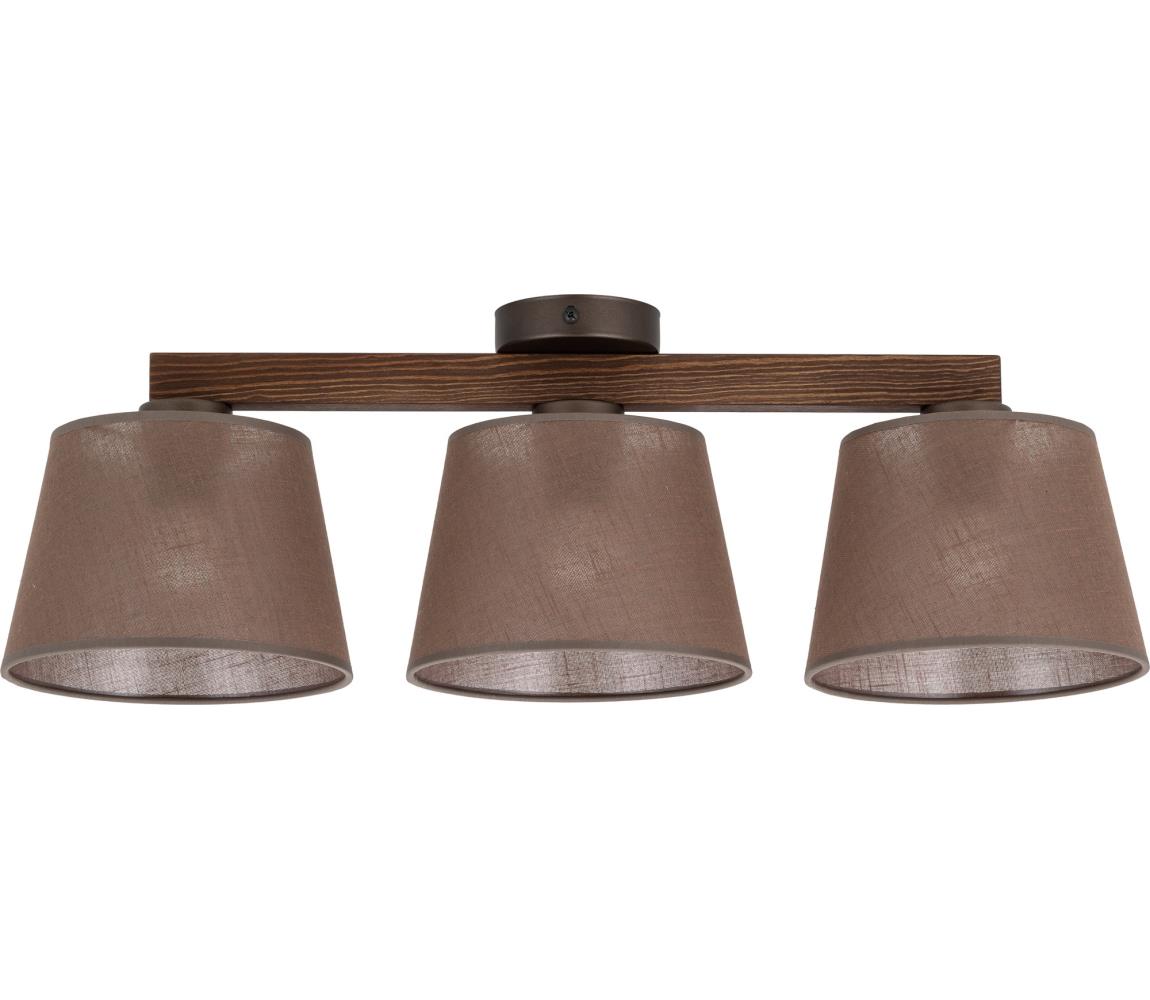 Brilagi - Przysufitowy żyrandol LATTE 3xE27/60W/230V sosna/brązowy