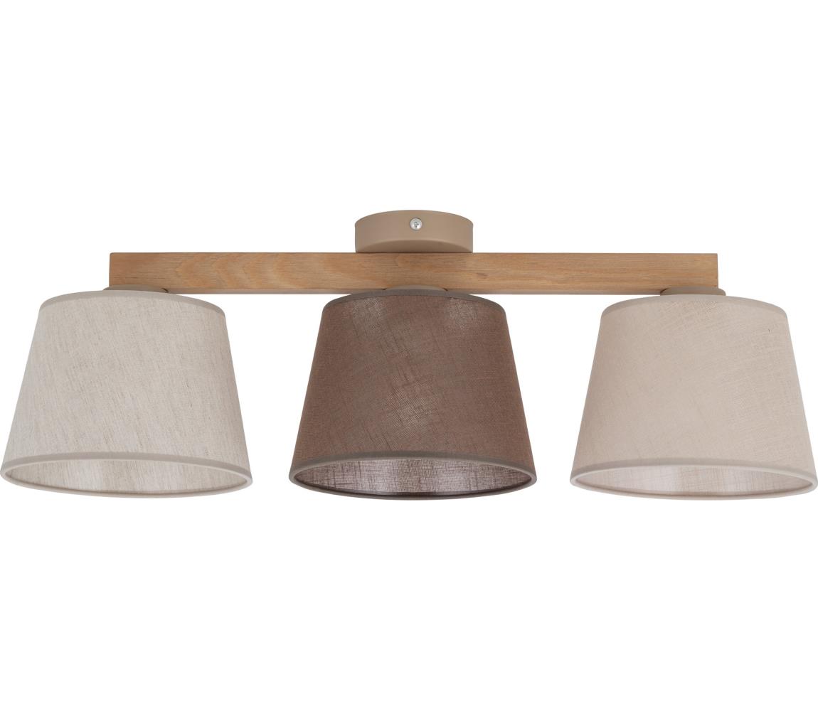 Brilagi - Przysufitowy żyrandol LATTE 3xE27/60W/230V sosna/mix