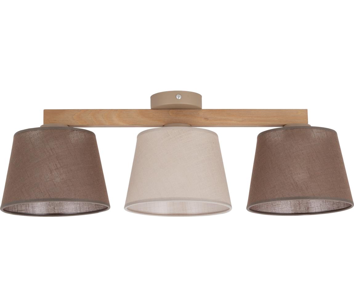 Brilagi - Przysufitowy żyrandol LATTE SABIA 3xE27/60W/230V sosna/mix