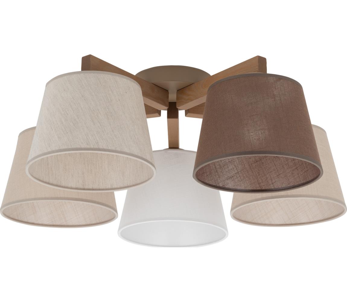 Brilagi - Przysufitowy żyrandol LATTE SABIA 5xE27/60W/230V sosna/mix