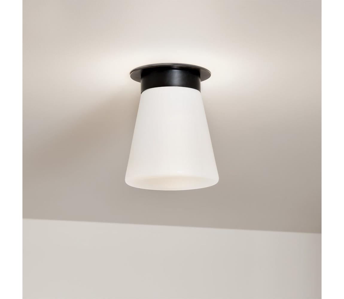 Kichler KL-ALBERS-F-T-BK-Oprawa sufitowa ALBERS 1xE27/40W/230V śr.21,6 cm czarna