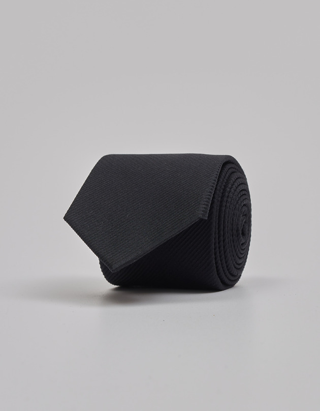 Krawat seta żakard sz3 czarny