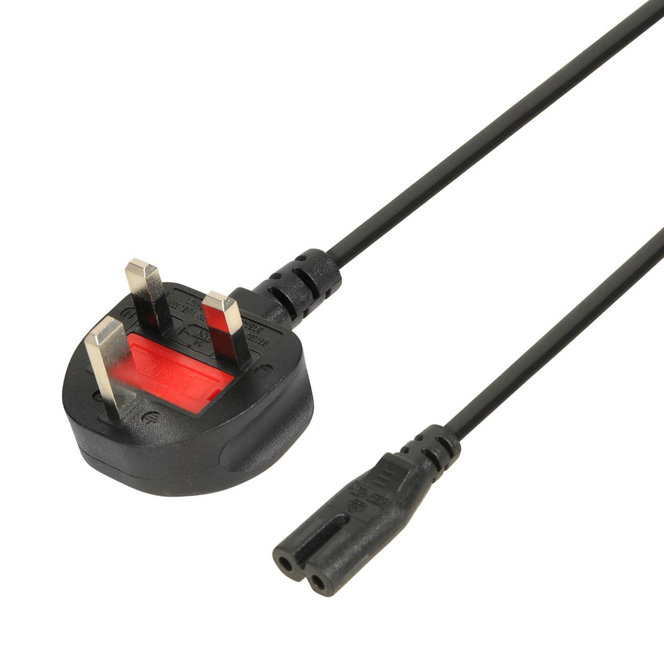 Kabel zasilający iBOX IKZ3 VDE, 1,8m, IEC320 C7, wtyczka UK IKZ3UK