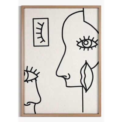 Obraz EUROFIRANY 669 50 x 70 cm Beżowy