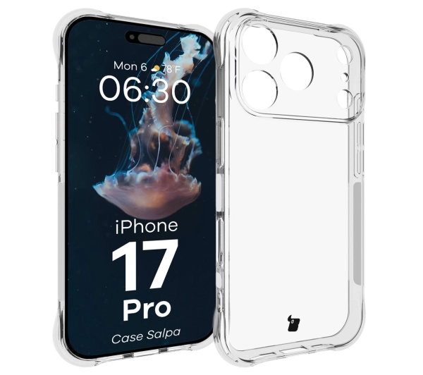 Bizon Salpa do Apple iPhone 17 Pro Przezroczysty