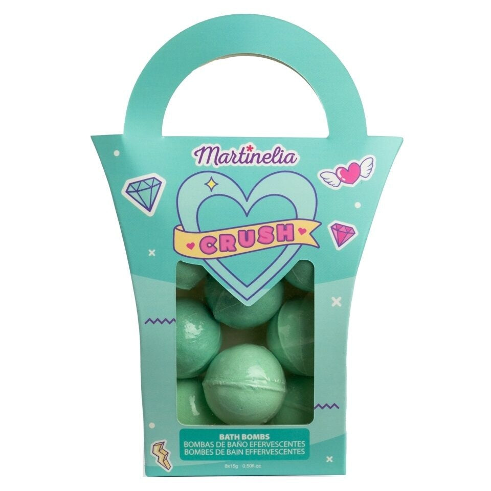Martinelia Crush kule do kąpieli dla dzieci Zielone 8x15g