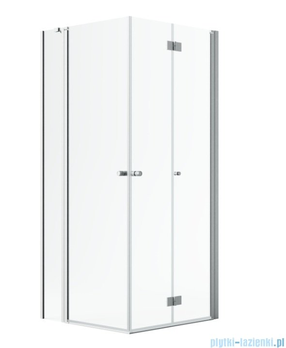 Radaway Nes Brushed Nickel KDD B / KDD II kabina 100x90cm prawa szczotkowany nikiel przejrzyste 10024100-91-01R/10016090-09-01L