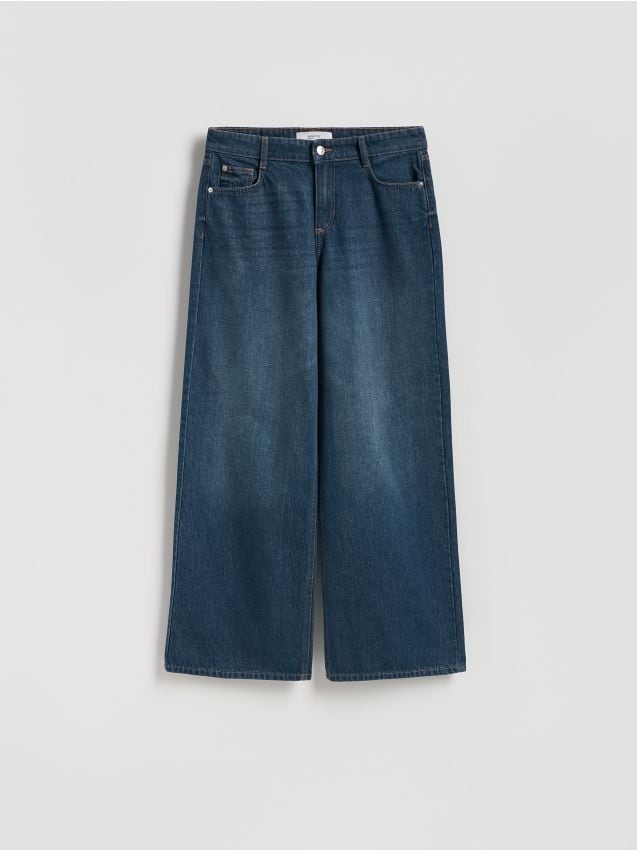 Reserved - Jeansy baggy fit - indigo jeans