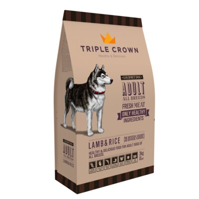 Karma dla psa TRIPLE CROWN Gourmet Dog Jagnięcina z ryżem 3 kg