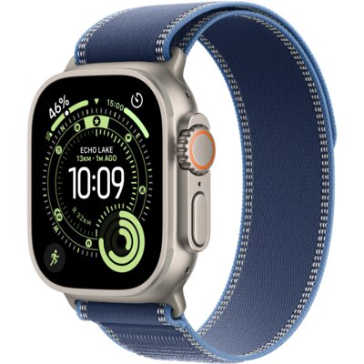 Apple Watch Ultra 3 GPS + Cellular 49mm Tytan naturalny pasek Trail S/M Niebieski