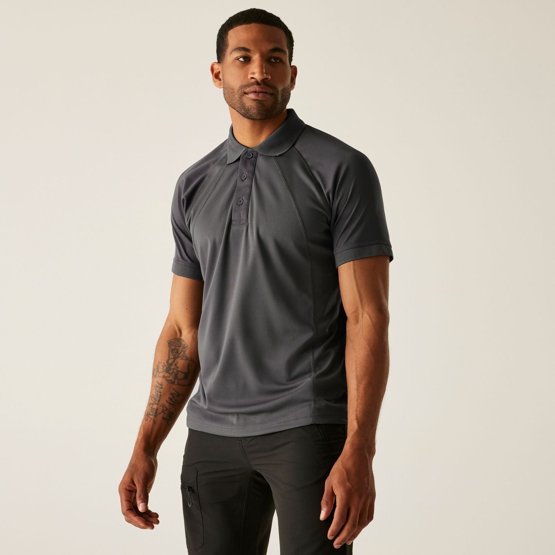 Regatta Professional Męska koszulka polo Coolweave Ciemnoszary, Rozmiar: 3XL