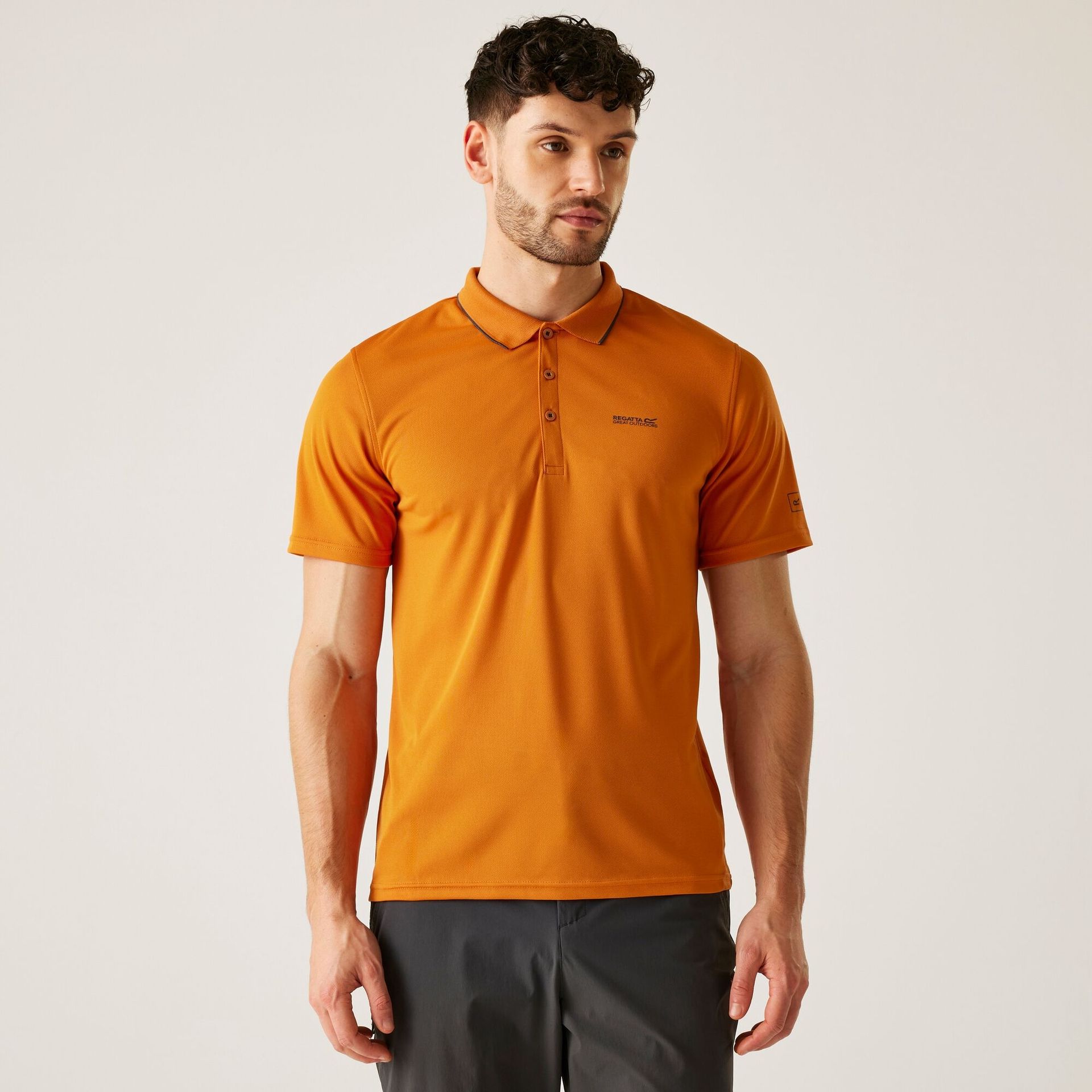 Regatta Męska koszulka polo Maverik V Pomarańczowy, Rozmiar: 3XL