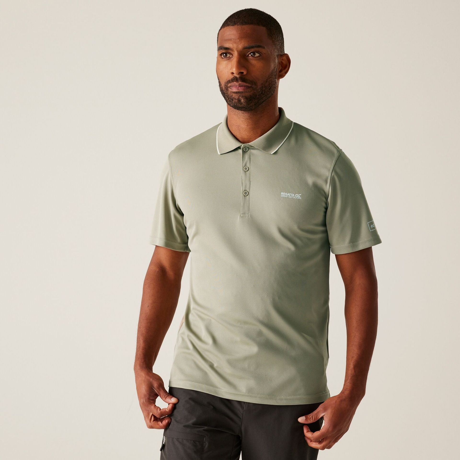 Regatta Męska koszulka polo Maverik V Brązowy, Rozmiar: S