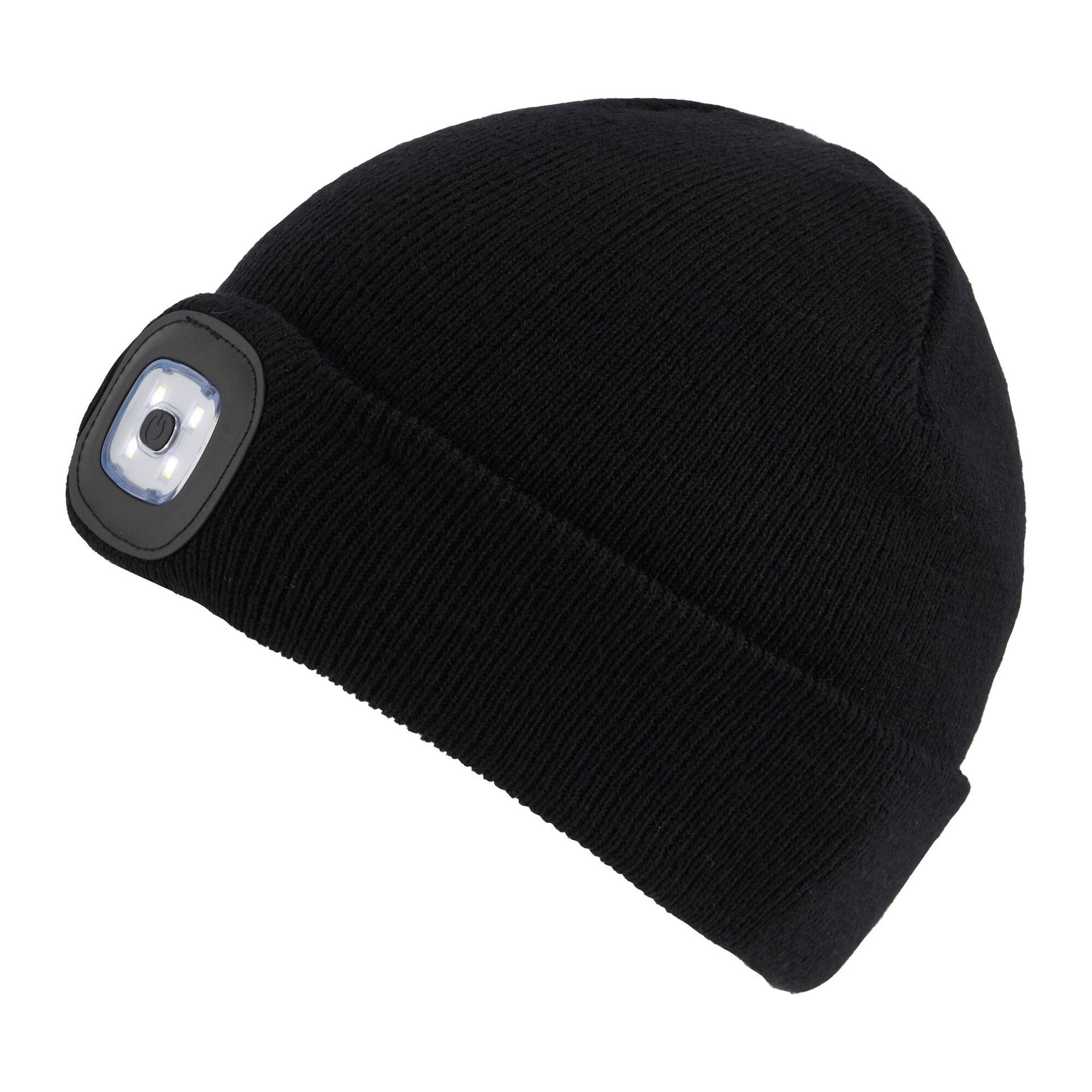 Regatta Czapka unisex zimowa z latarką Torch Czarny