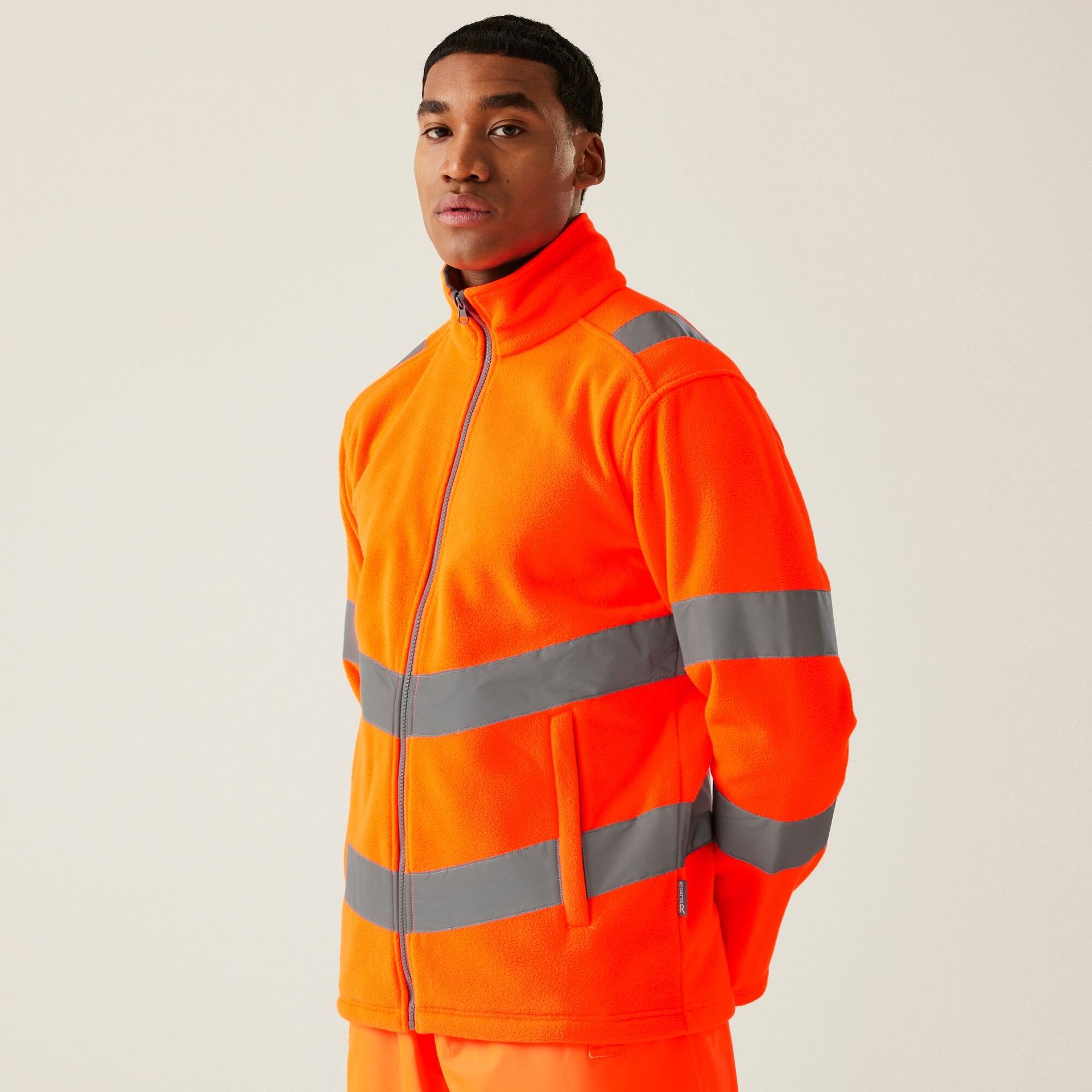 Regatta Professional Men's Hi-Vis Pro Contract Thor Fleece Orange, Rozmiar: 4XL