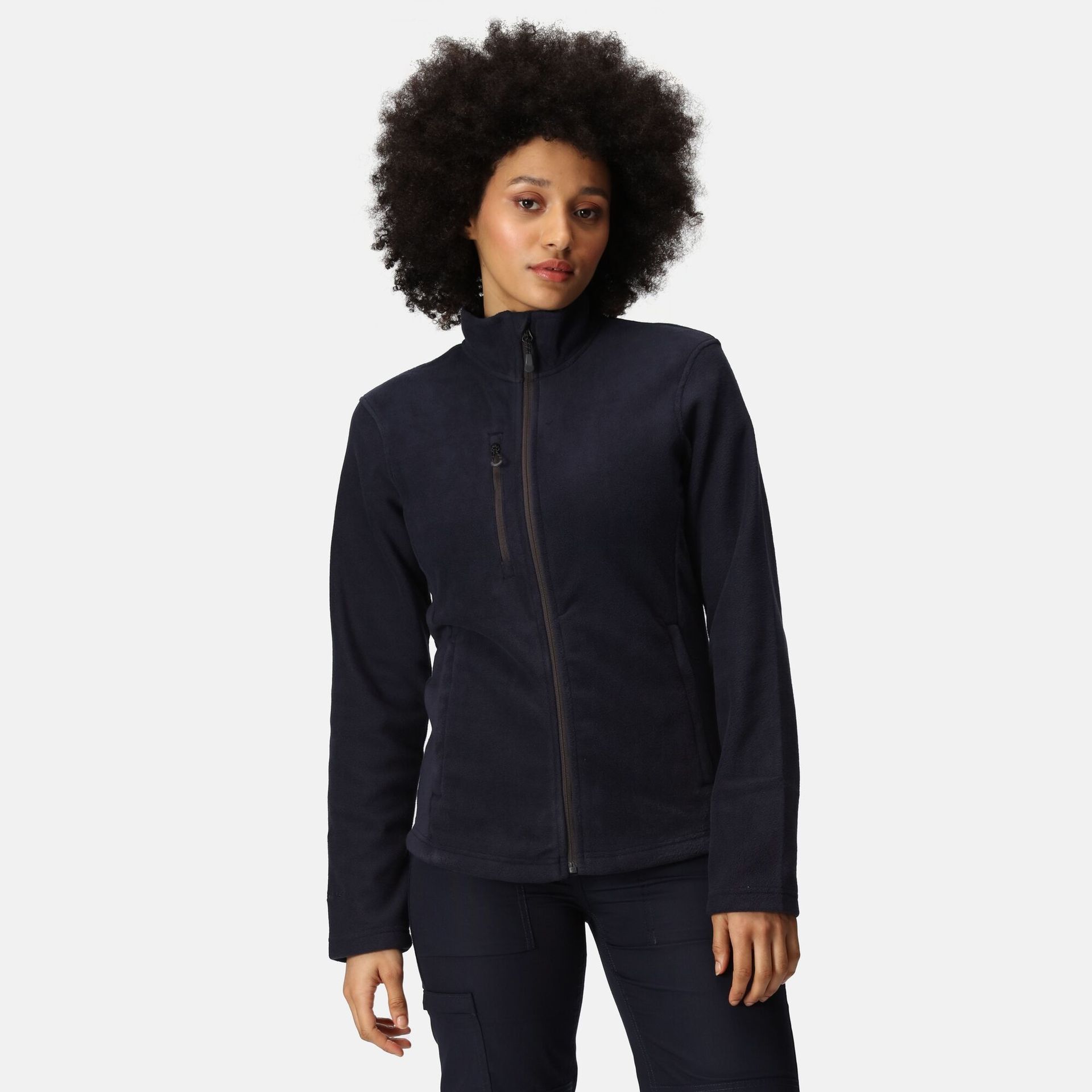 Regatta Professional Damski polar z suwakiem Honestly Made Granatowy, Rozmiar: 46