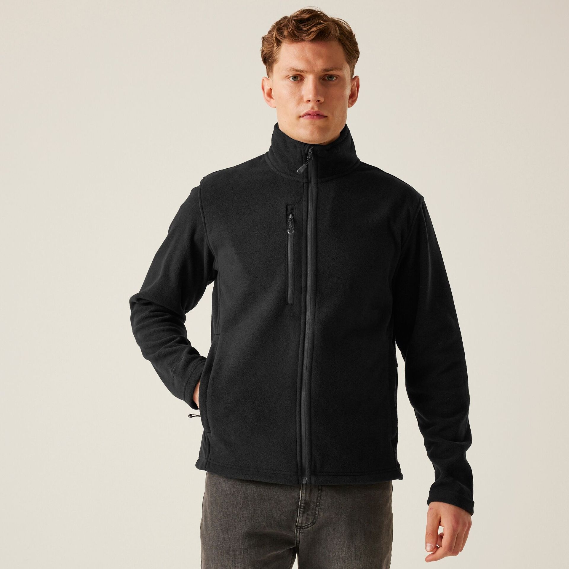 Bluza polarowa z recyklingu Honestly Made Regatta Professional Czarny, Rozmiar: 3XL