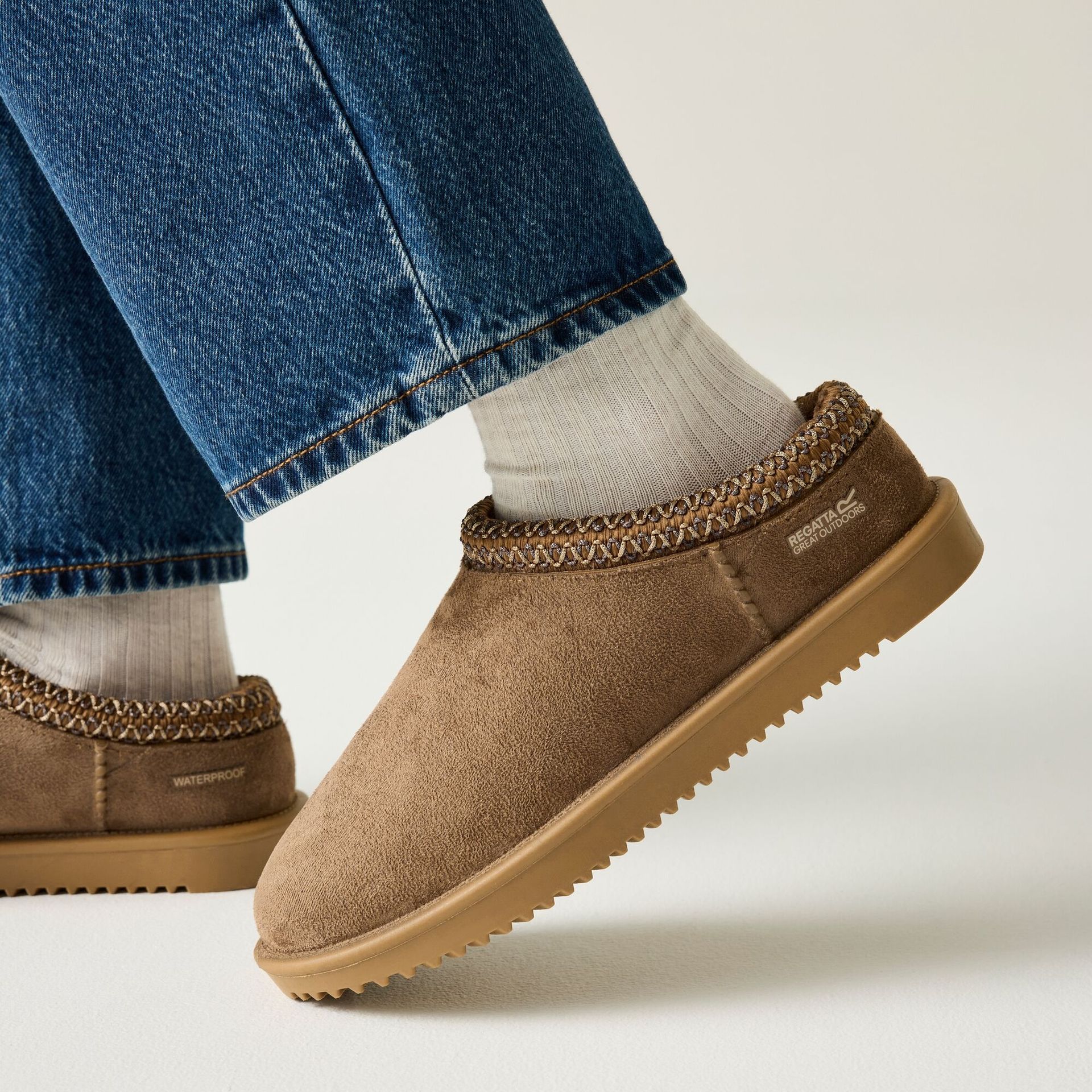 Regatta Kapcie damskie Risley Mules Brązowy, Rozmiar: 41