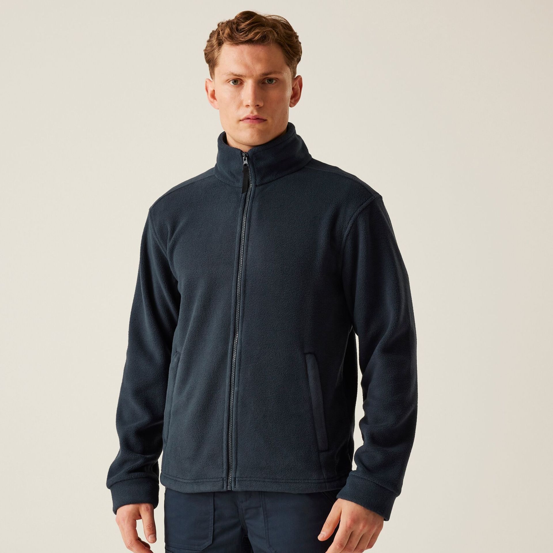 Regatta Professional Męski polar z suwakiem Thor 3 Granatowy, Rozmiar: 4XL