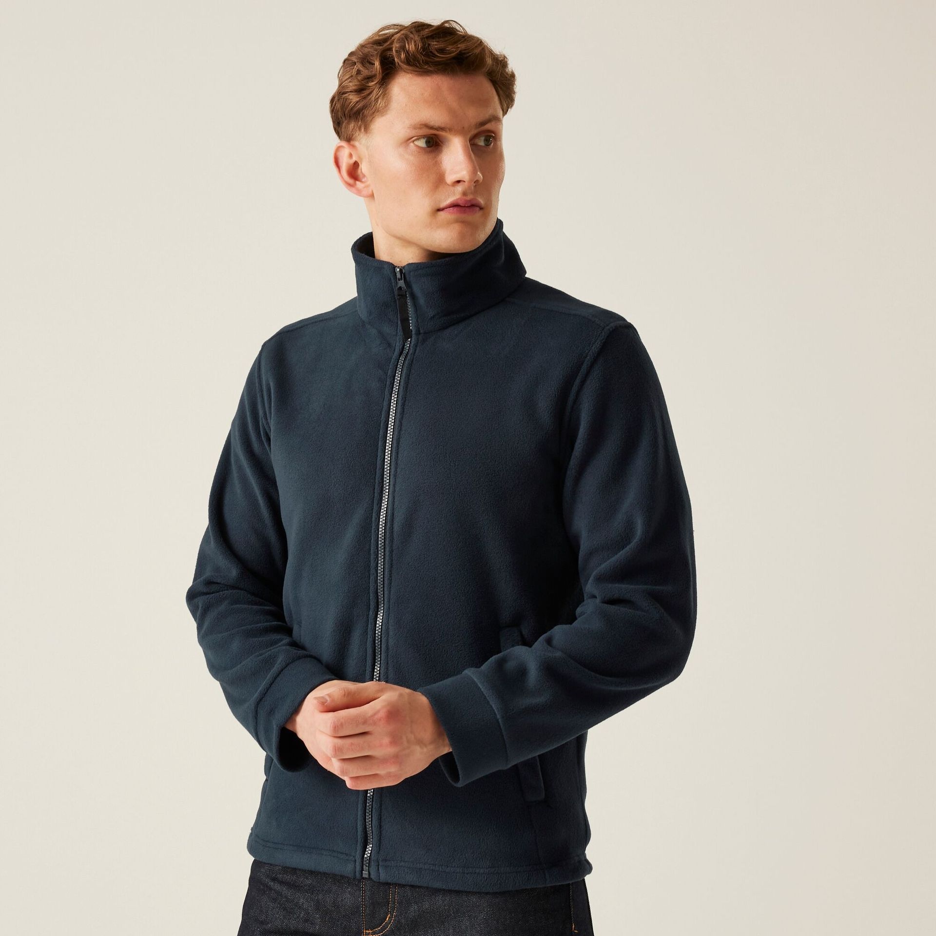 Regatta Professional Męski polar z suwakiem Classic Granatowy, Rozmiar: 4XL