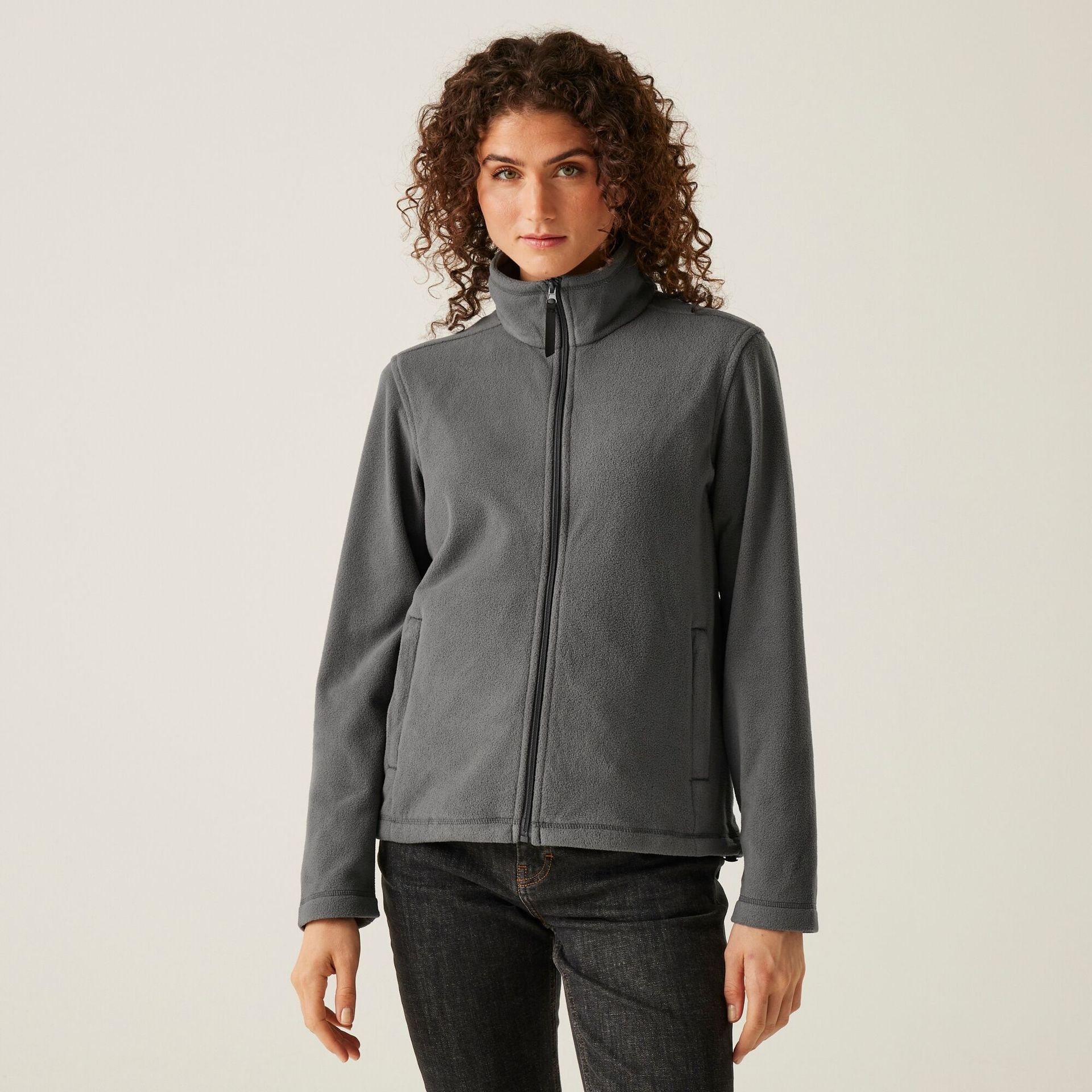 Regatta Professional Damski polar z suwakiem Micro Szary, Rozmiar: 46