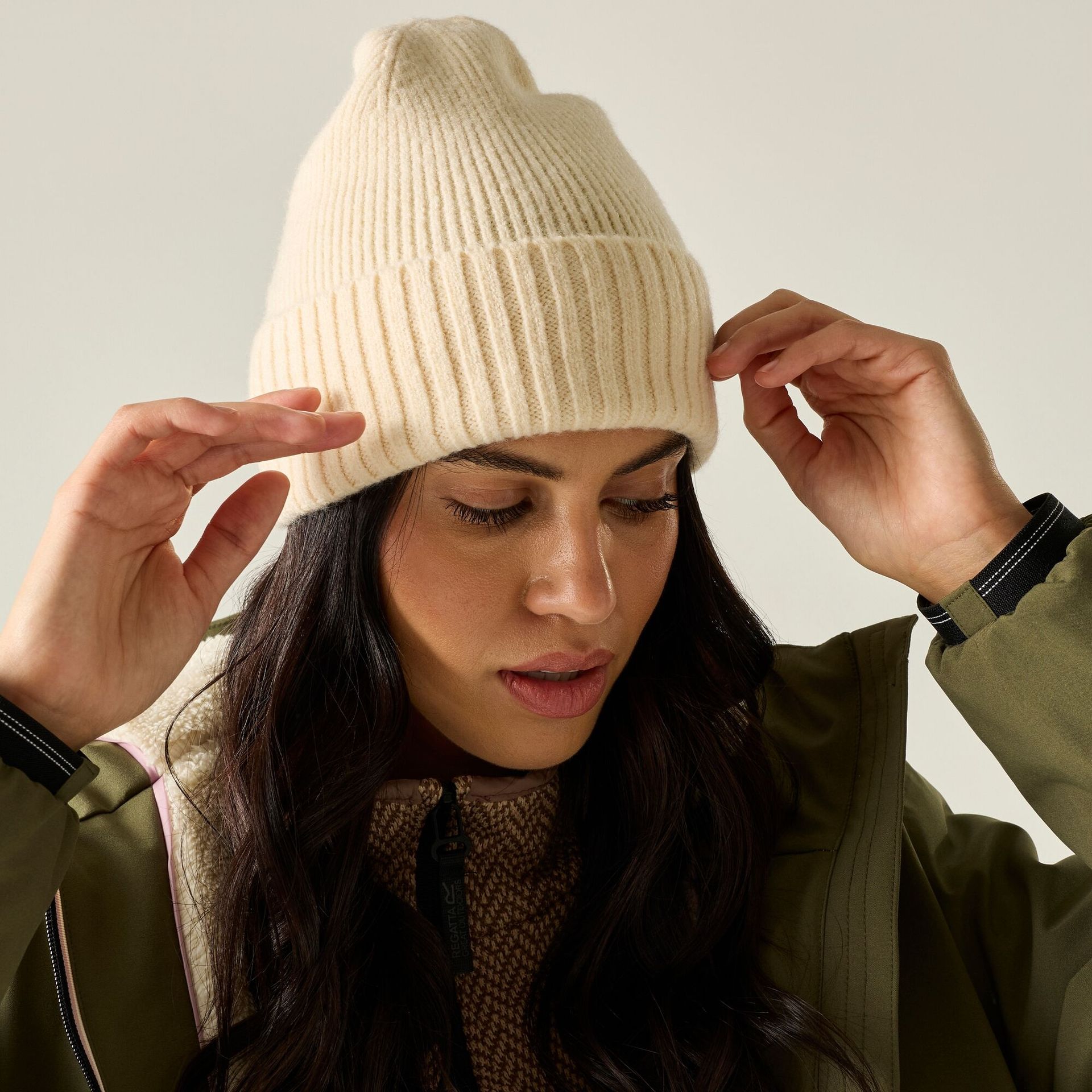 Regatta Czapka damska zimowa Ribbed Basic Biały