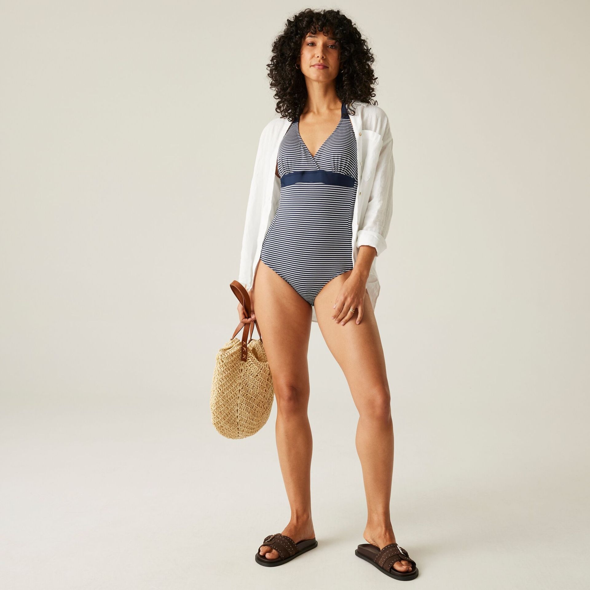 Regatta Damski kostium kąpielowy Flavia II Niebieski, Rozmiar: 50