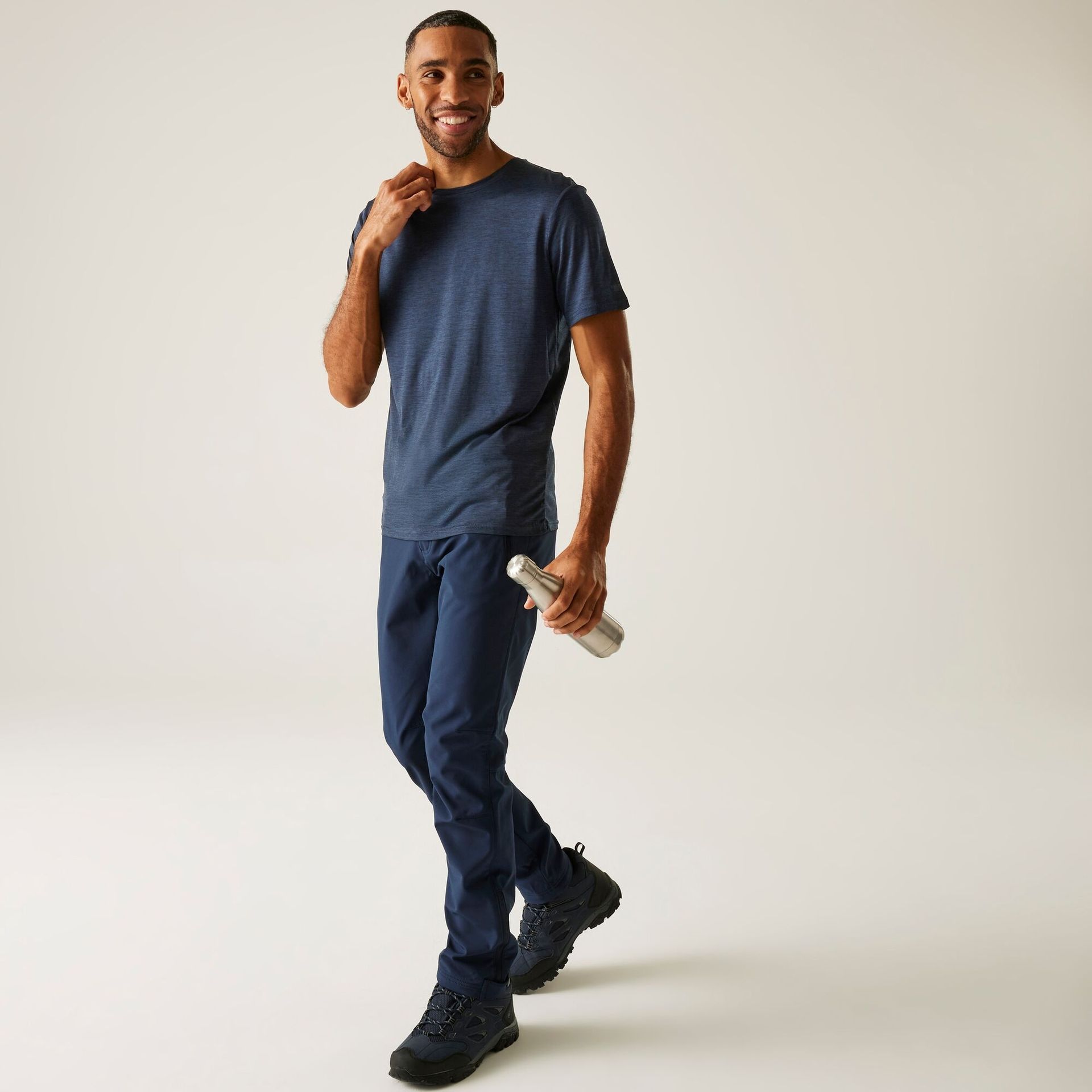 Regatta Koszulka męska Fingal Edition Granatowy, Rozmiar: M