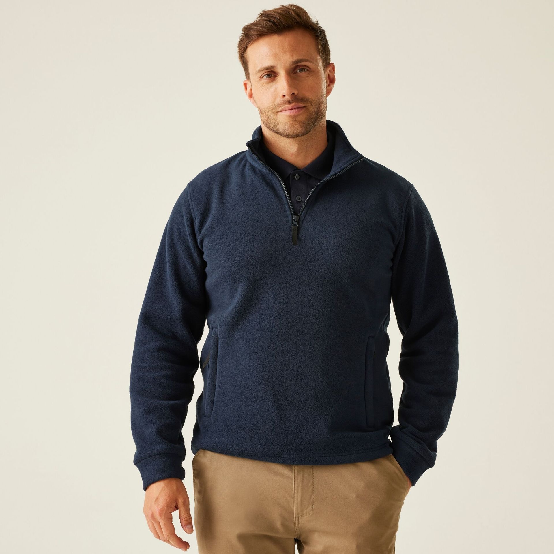 Regatta Professional Męski polar z suwakiem Thor Granatowy, Rozmiar: 3XL
