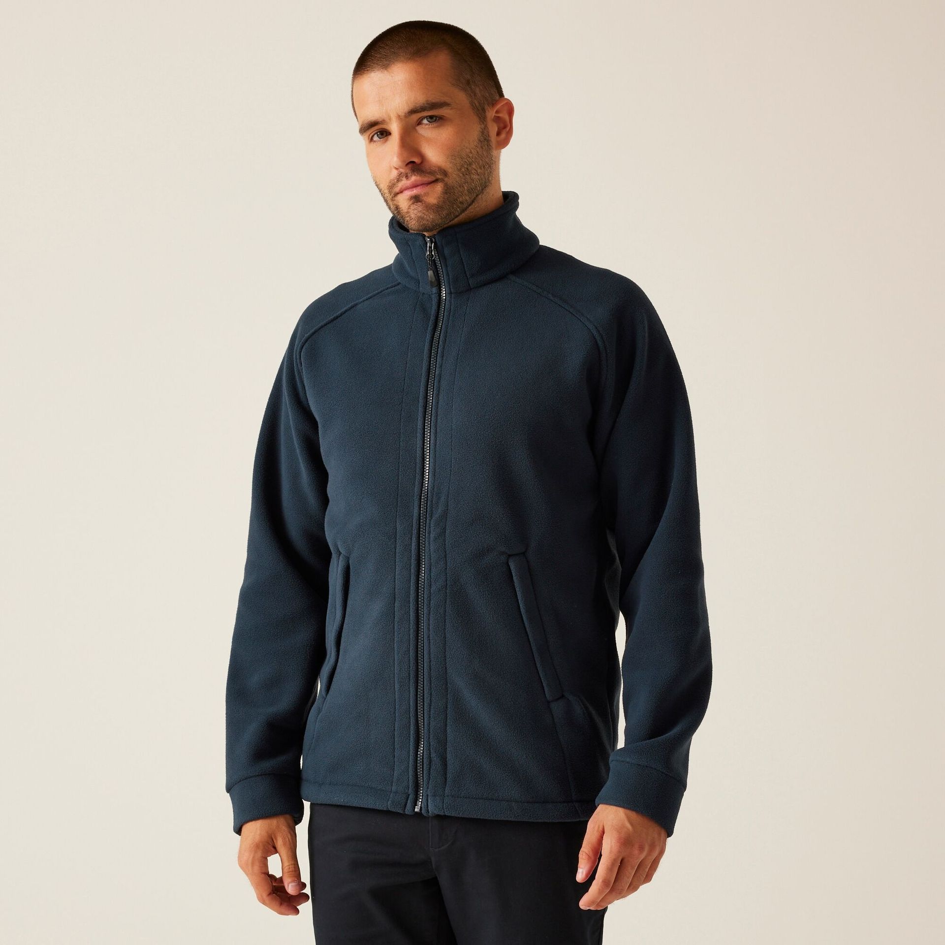 Regatta Professional Męski polar z suwakiem Sigma Granatowy, Rozmiar: 3XL