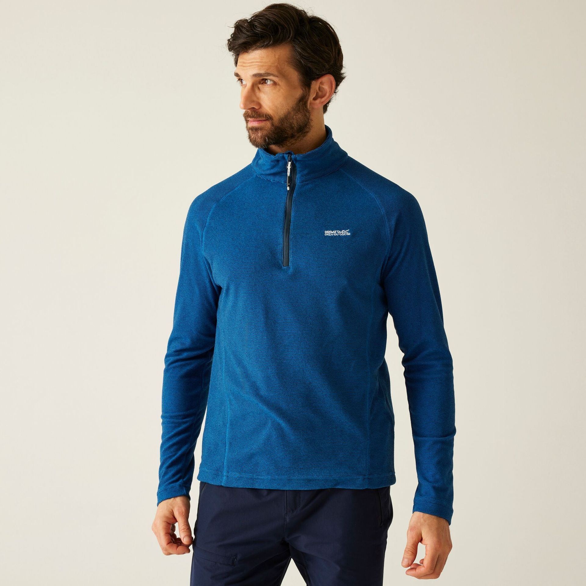 Regatta Polar męski z suwakiem 1/2 Montes Niebieski, Rozmiar: 3XL