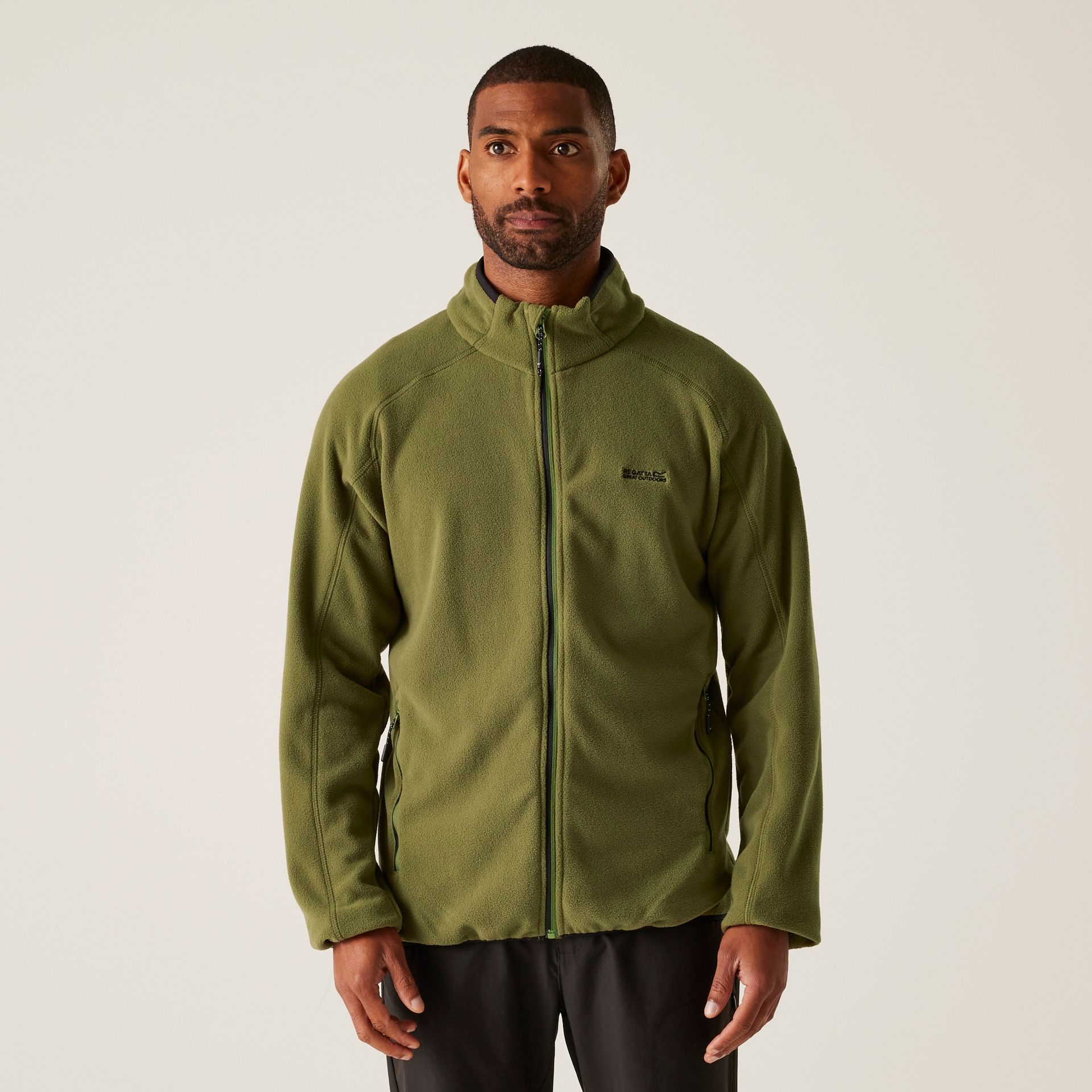 Regatta Polar męski rozsuwany Hadfield Zielony, Rozmiar: 5XL