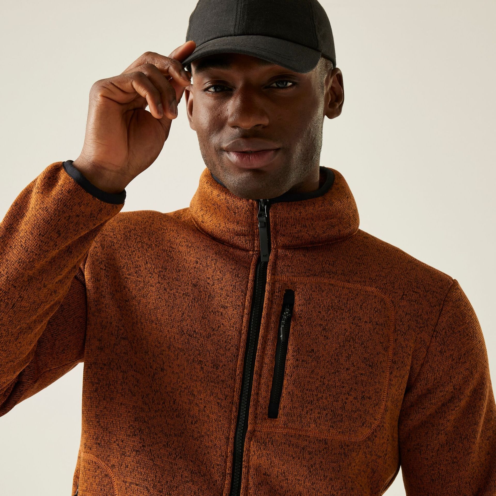 Regatta Polar męski rozsuwany Barlee Brązowy, Rozmiar: 3XL