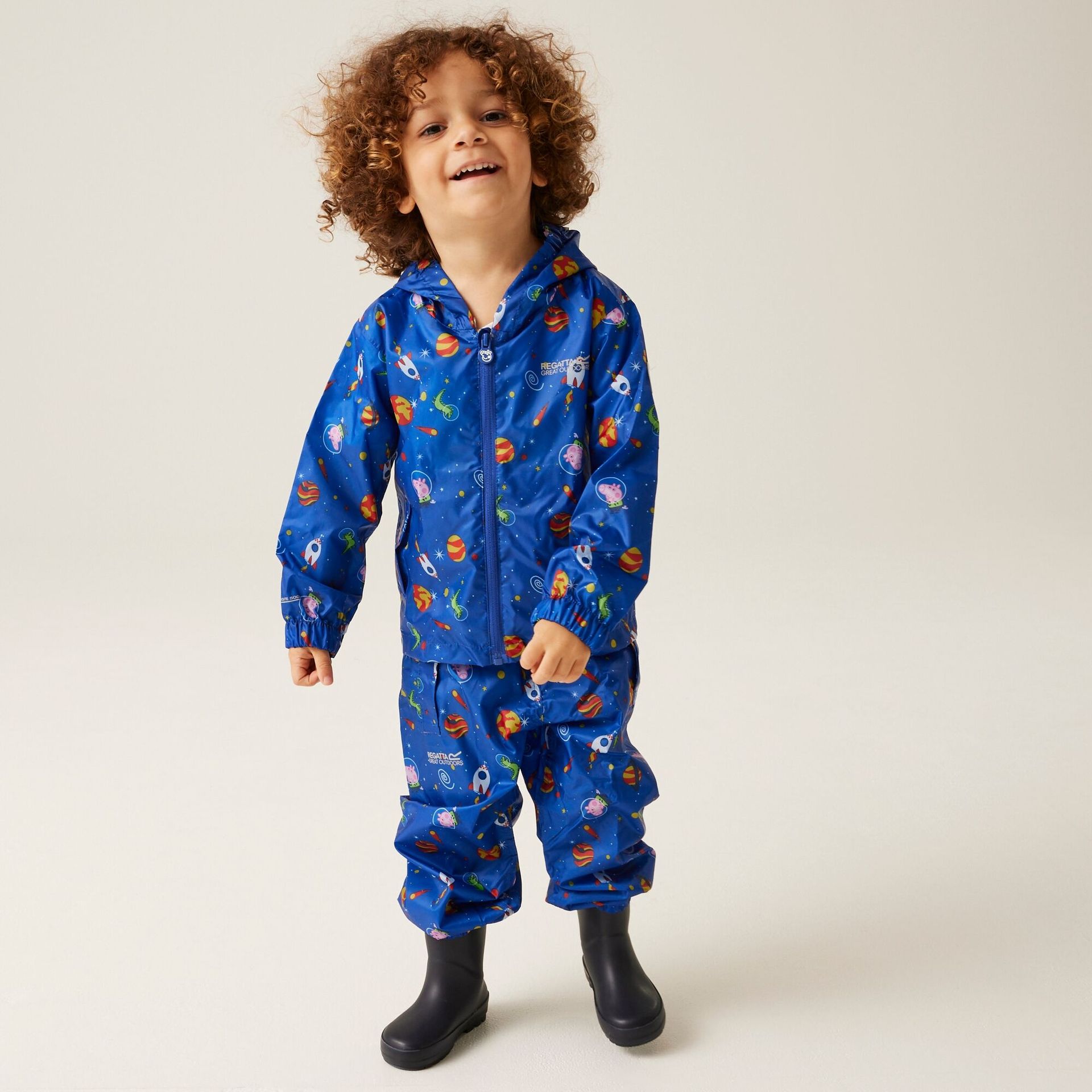 Regatta Dziecięca kurtka kieszonkowa Peppa Pack It Niebieski, Rozmiar: 116 cm