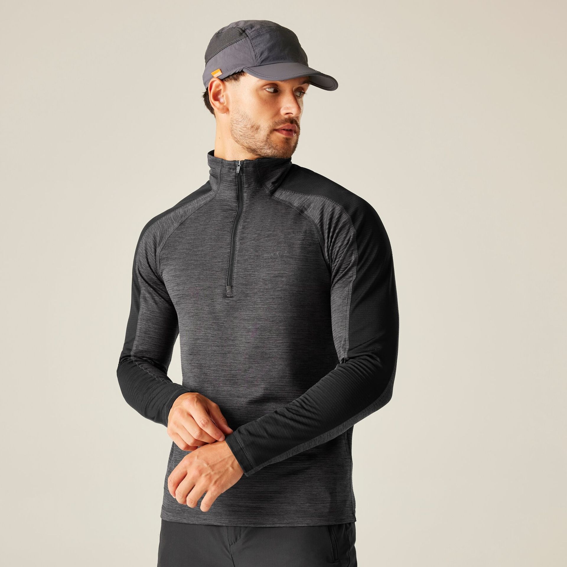 Regatta Polar męski z suwakiem 1/2 Hepley Szary, Rozmiar: 5XL